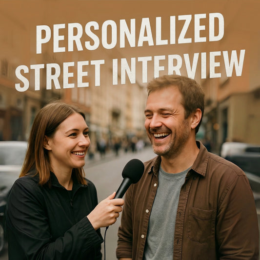Intervista di strada personalizzata